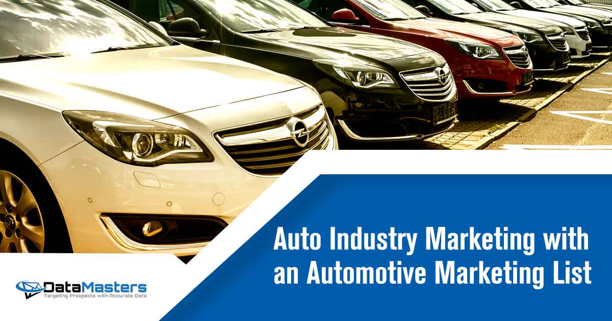 Cars parked in front of car dealer. View of parked luxury cars in row. Marketing in the auto industry can be a challenging task. Finding the right audience and generating leads is time-consuming and costly. Without a targeted automotive marketing list, businesses struggle to reach their potential customers effectively. Are you tired of wasting your marketing budget on generic campaigns that don't yield results? Do you find it difficult to identify and connect with the right prospects in the auto industry? Missing out on valuable opportunities can hinder your business growth and prevent you from staying ahead of your competition. DataMasters provides a game-changing solution for auto industry marketing. With our comprehensive automotive marketing list, you can effortlessly target your ideal audience. Our extensive database is packed with accurate and up-to-date information on car owners, dealerships, and industry professionals. Harness the power of data-driven marketing to maximize your campaign's ROI and drive real results for your business. Don't settle for generic approaches - choose DataMasters for precision targeting and unlock unlimited potential in the auto industry.