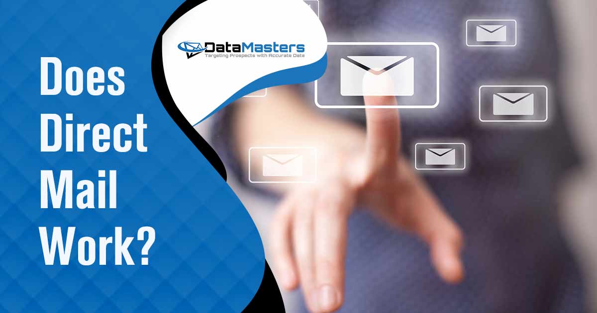 Does direct mail work Hand pressing e-mail sign image featuring DataMasters and highlighting the question: Does Direct Mail Work? This visual conveys the action of engaging with email communication and prompts consideration of the effectiveness of direct mail strategies. Aligned with the page's context, it encourages exploration and discussion on the efficacy of direct mail campaigns with the support of DataMasters.