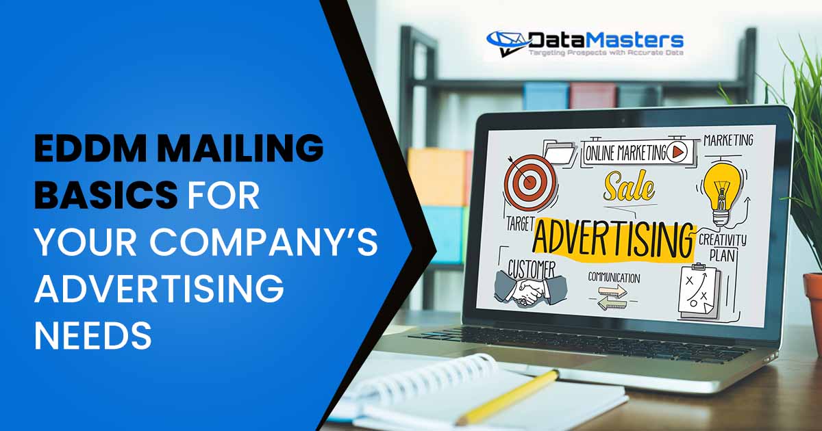 Image of a laptop featuring 'Datamasters,' displaying an ADVERTISING concept on the screen, emphasizing digital marketing and aligning with the page's context.