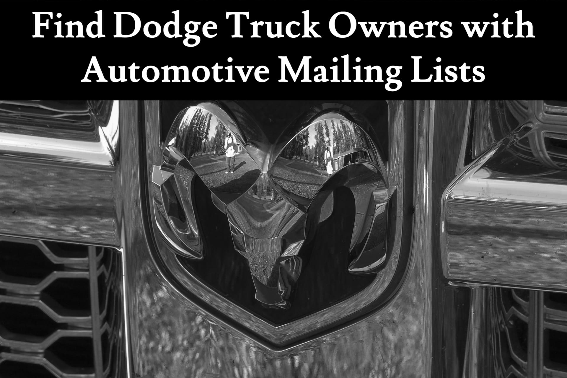 Find Dodge Truck Owners with Auto Mailing Lists