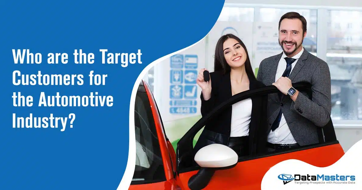 Image of Couple choosing a car in the showroom. In the competitive automotive industry, identifying and reaching the right target customers can be a daunting task. Without clear insights into your target audience, your marketing efforts may fall flat and lead to wasted resources and missed opportunities. Are you tired of struggling to understand who your ideal customers are in the automotive industry? Do you find yourself wasting time and money on marketing campaigns that don't resonate with your target audience? Don't let uncertainty about your customer base hold back the growth of your automotive business. Datamasters is here to help. With our advanced data analytics and market research expertise, we can precisely identify and define your target customers in the automotive industry. Whether you're in manufacturing, retail, or service, we have the tools and knowledge to uncover valuable insights about your ideal clientele. We analyze customer demographics, preferences, behaviors, and purchasing patterns to develop comprehensive customer profiles tailored to your specific business needs. Armed with this information, you'll be able to craft targeted marketing campaigns that resonate with your audience and drive results. Stop guessing who your ideal customers are in the automotive industry. Let Datamasters provide you with the actionable insights you need to make informed decisions and propel your business forward. Get in touch with us today!