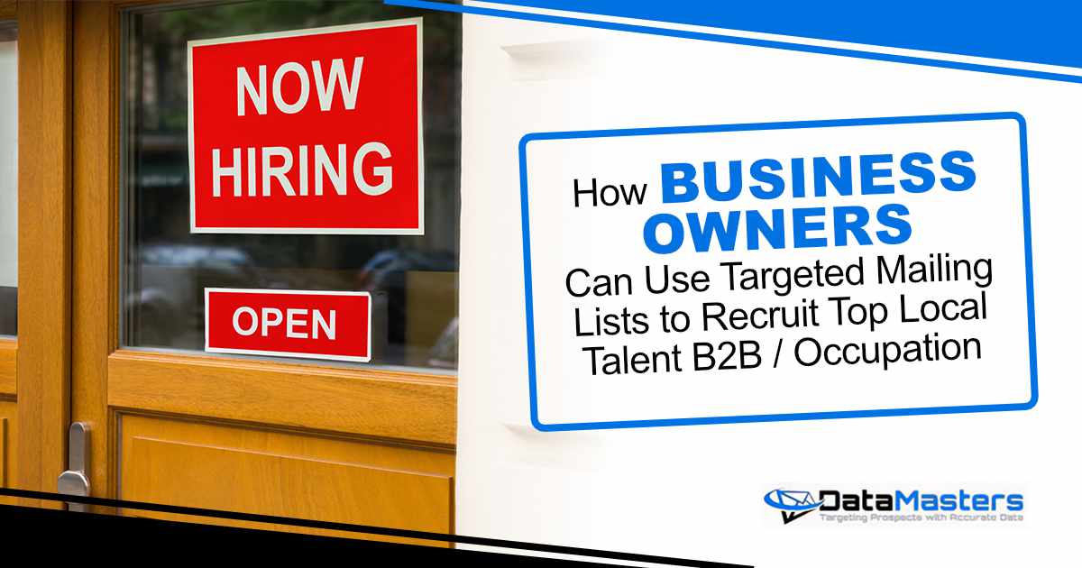 Business entrance displaying Now Hiring and Open signs.