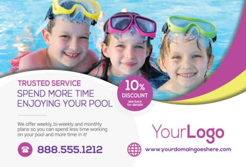 Postcard Printing - Design - Pool Maintenance Service & Repair