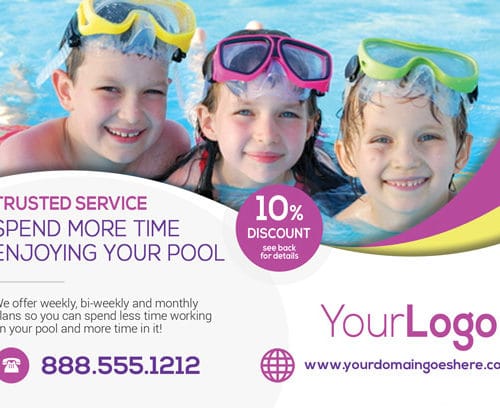 Postcard Printing - Design - Pool Maintenance Service & Repair